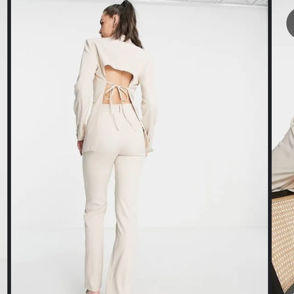 4th and Reckless Tailored Open Back Blazer: Size S - Picture 3 of 11